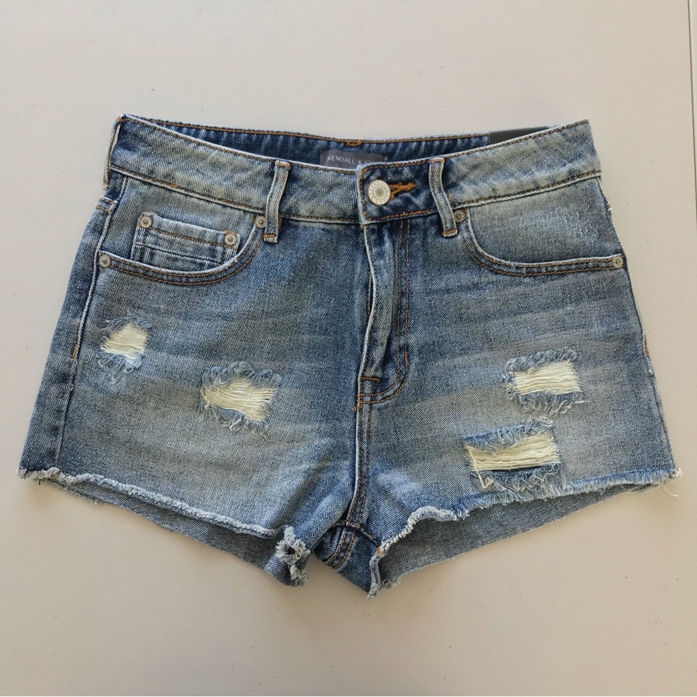 Kendall & Kylie // NWT High Rise Distressed Shorts